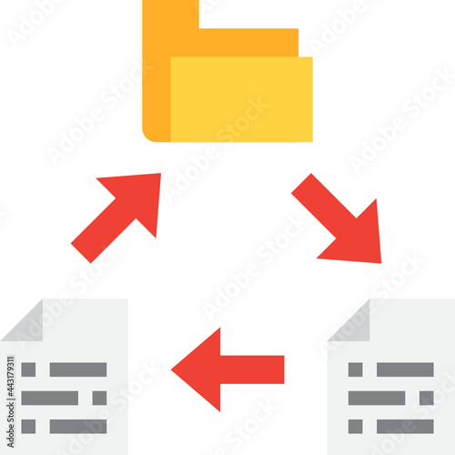 file sharing flat icon