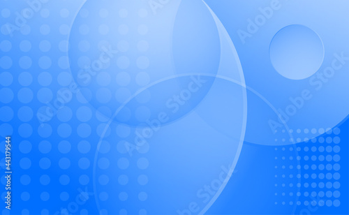 Abstract geometric screen saver with circles and halftone