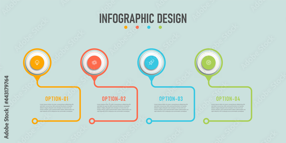 Presentation business info graphic template