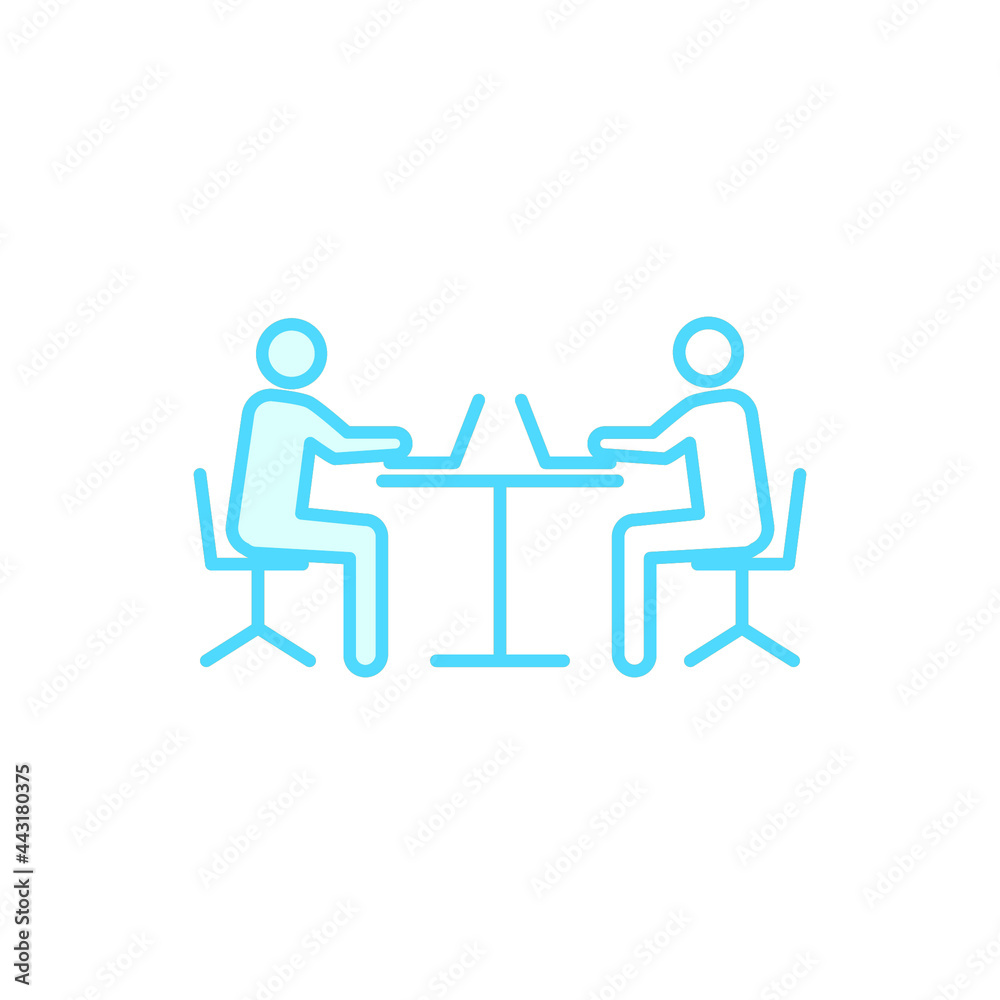 Illustration Vector graphic of employee icon template Illustration Vector graphic of employee icon template