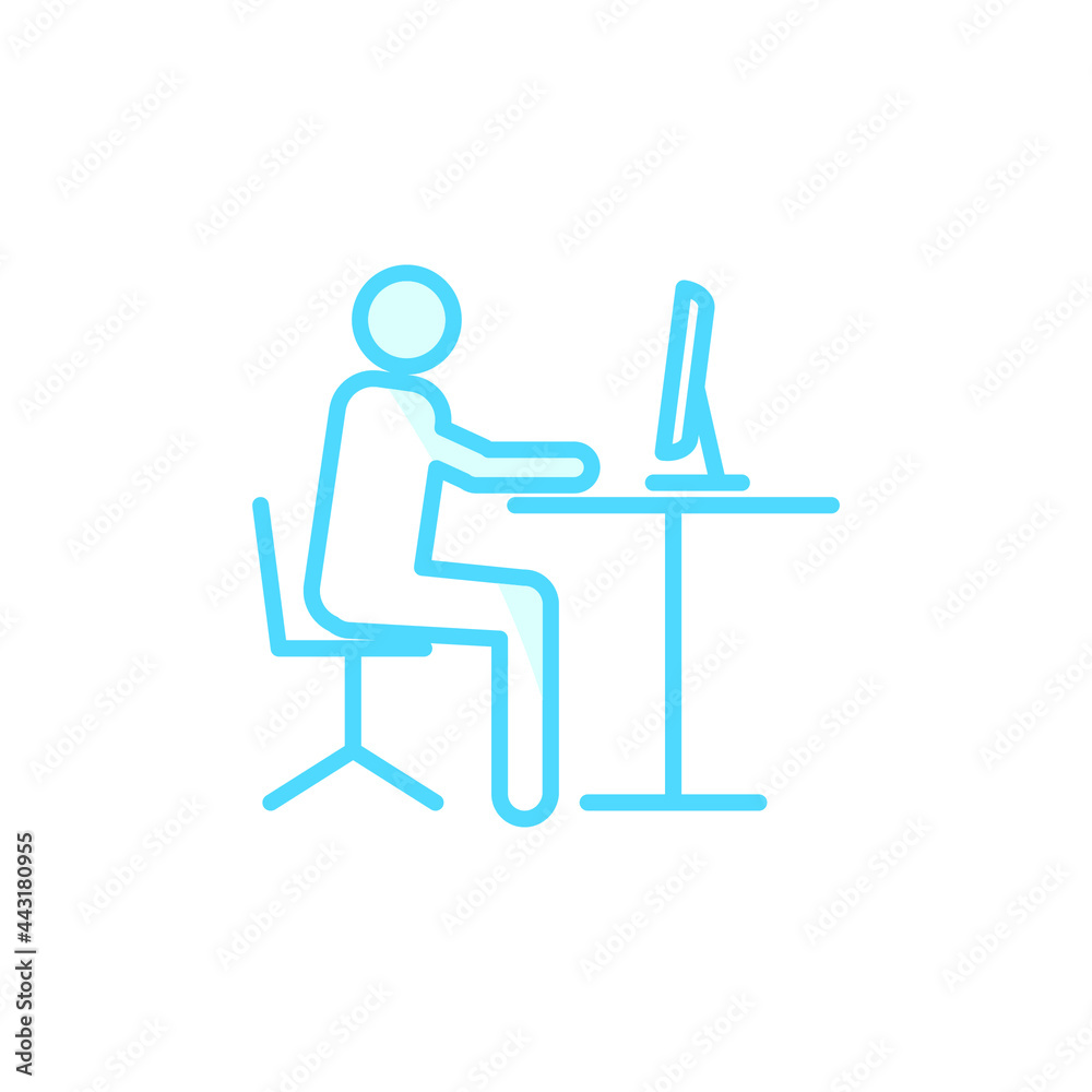 Illustration Vector graphic of employee icon template Illustration Vector graphic of employee icon template