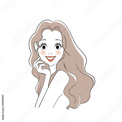美容広告用イメージ 綺麗な女性
