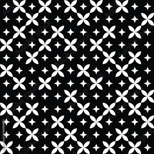 Abstract geometric seamless pattern. Black and white. Modern stylish texture. Vector background.