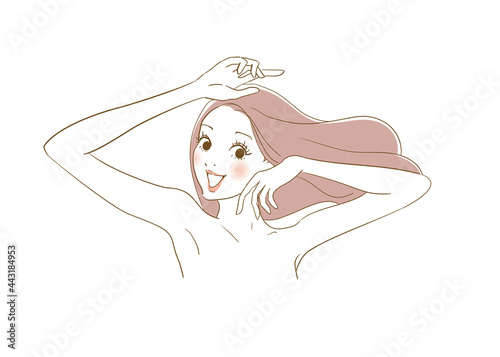 美容広告用イメージ 綺麗な女性
