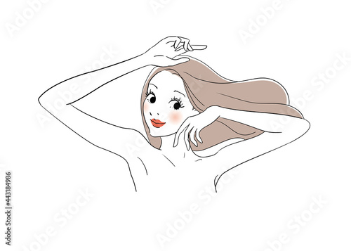 美容広告用イメージ 綺麗な女性
