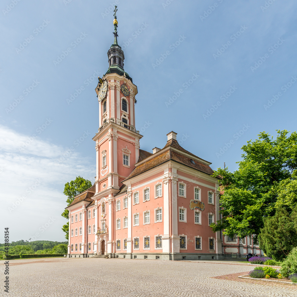 View at the Cloister Church in Birnau, Germany