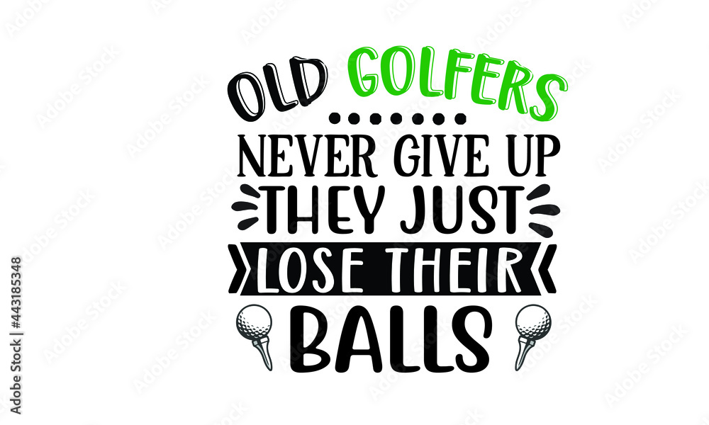 Fototapeta premium New Golf SVG Quotes Design Template