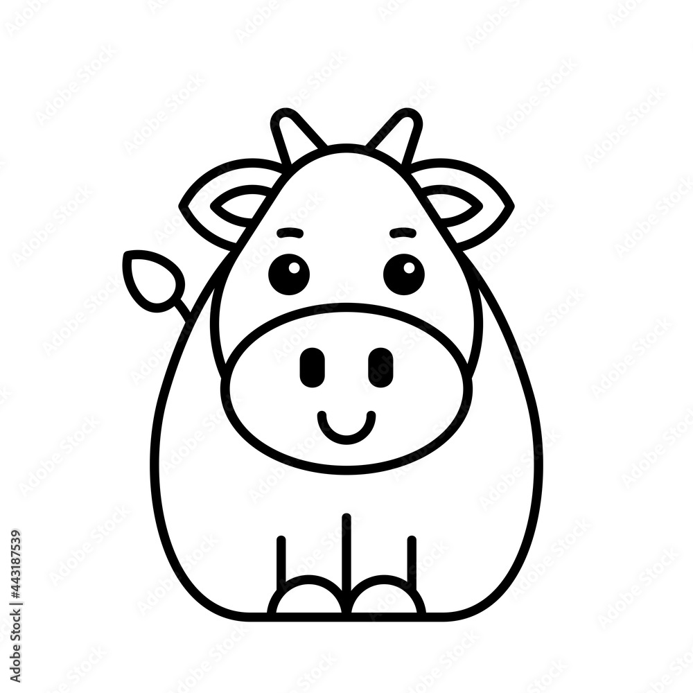 Cow icon. Icon design. Template elements Cow icon. Icon design. Template elements