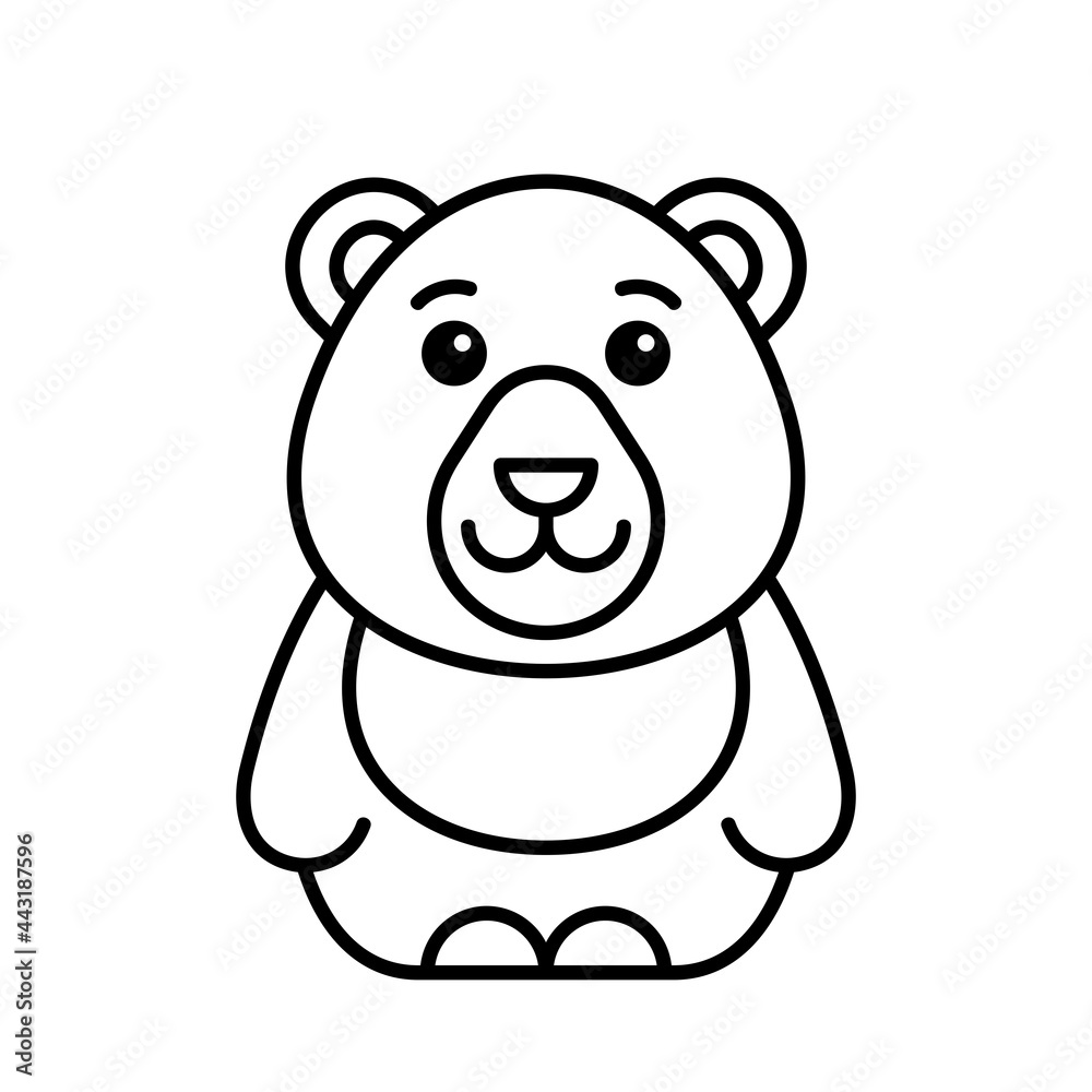 Fototapeta premium Bear icon. Icon design. Template elements