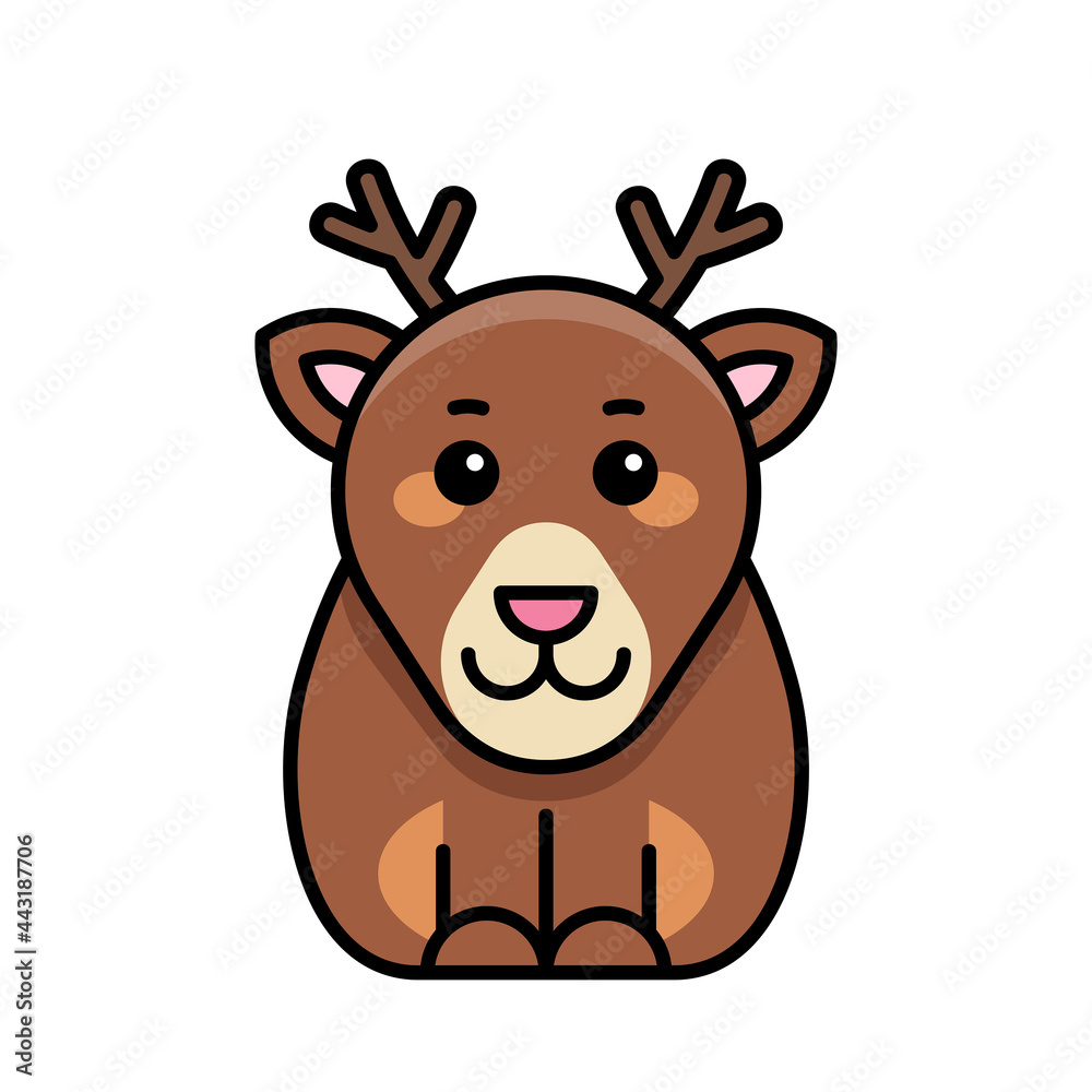 Deer icon. Icon design. Template elements Deer icon. Icon design. Template elements