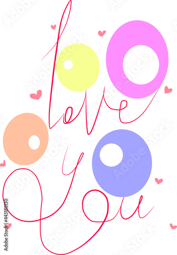 love confession card. Valentine's Day. vector illustration