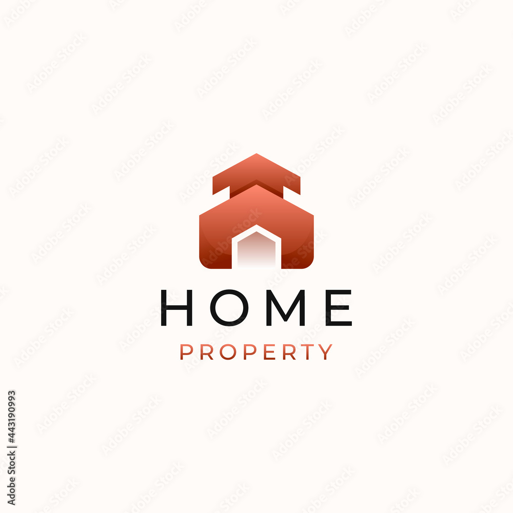 Home Modern Concept Logo Template ISolated in White Background. Vector Illustration Home Modern Concept Logo Template ISolated in White Background. Vector Illustration