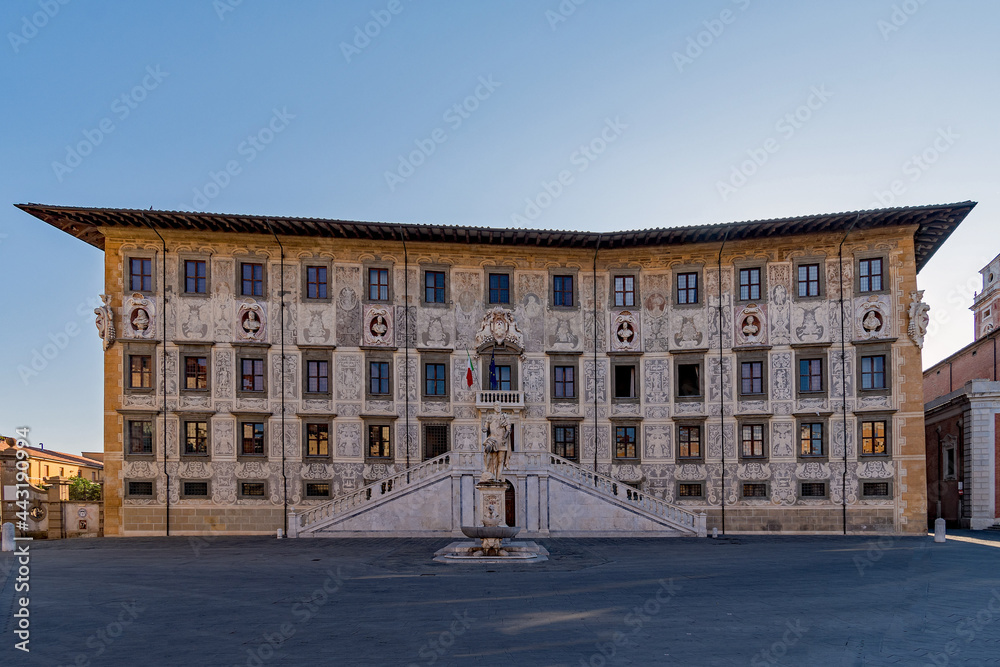 Piazza dei Cavalieri in der Altstadt von Pisa in der Toskana in Italien 