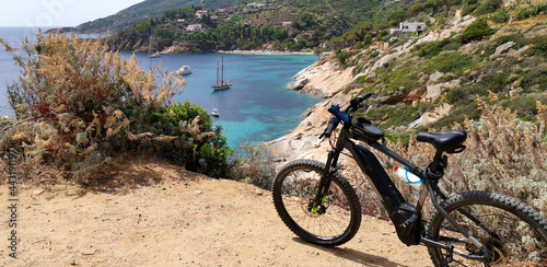Biketrail and Maremma landscape