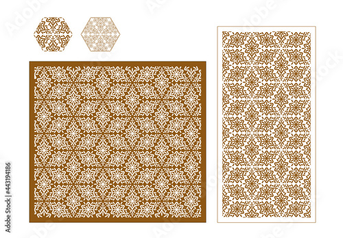 Mimusops elengi handicraft Pattern Design seamless design pattern for decorative Panel Laser cut 