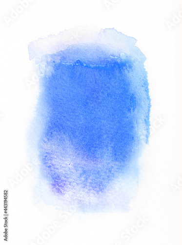 Blue watercolor  blue stain  for textures backgrounds.