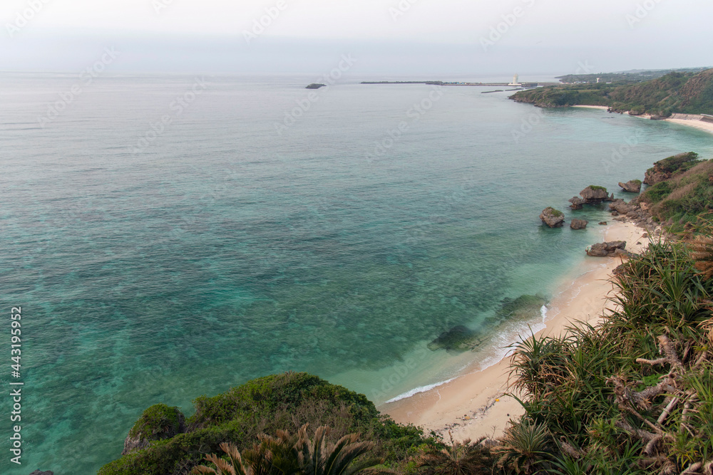 鹿児島県　沖永良部島のワンジョビーチのウミガメビューポイント