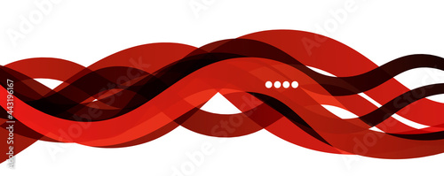 Abstract background - transparent overlapping wavy lines on white pattern. Vector Illustration For Wallpaper, Banner, Background, Landing Page