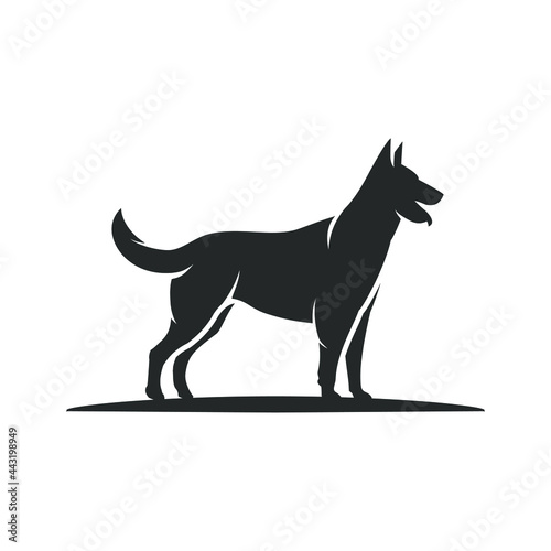Dog Silhouette logo design for dog trainer or k9