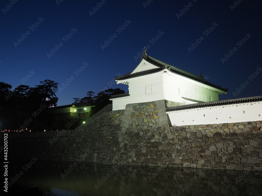 Illuminated and night view of Odawara Castle Illuminated and night view of Odawara Castle