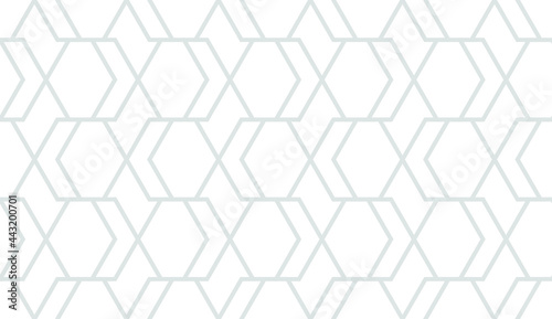 Fototapeta Naklejka Na Ścianę i Meble -  Abstract geometric seamless pattern. Modern stylish texture. Repeating hexagons vector background.