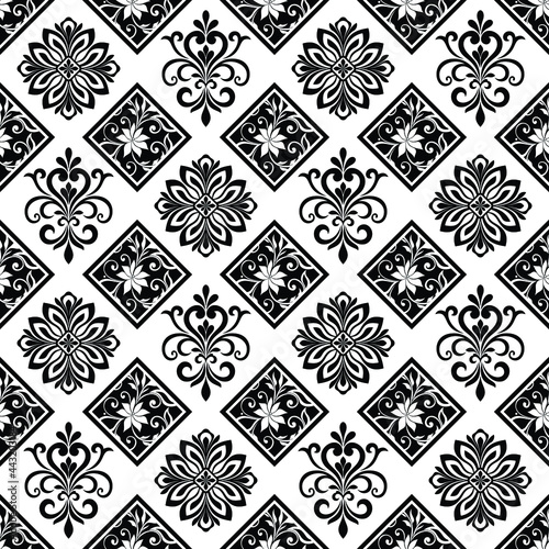 Abstract floral seamless pattern. Modern stylish texture. Vector background.