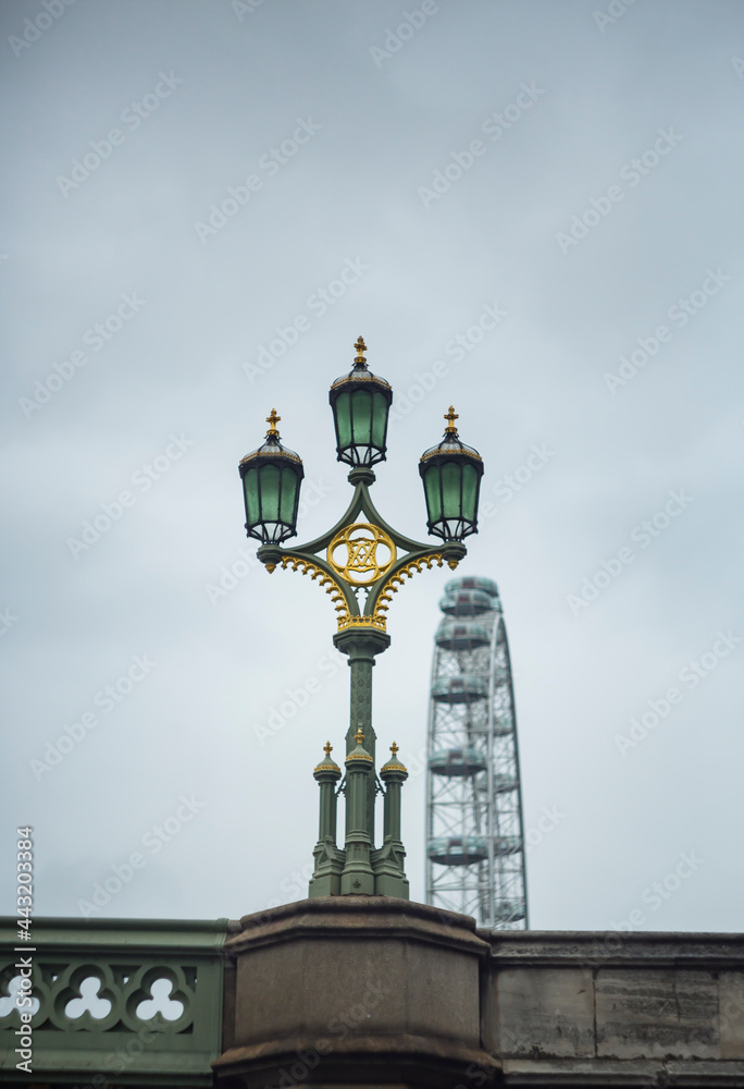 London Street Lamp in Westminster, UK