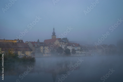 City Kitzingen in Fog 