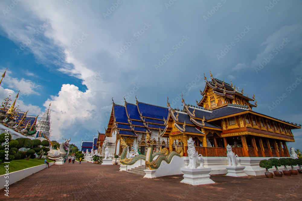 Obraz premium Wat Ban Den, Chiang Mai Province is beautiful.
