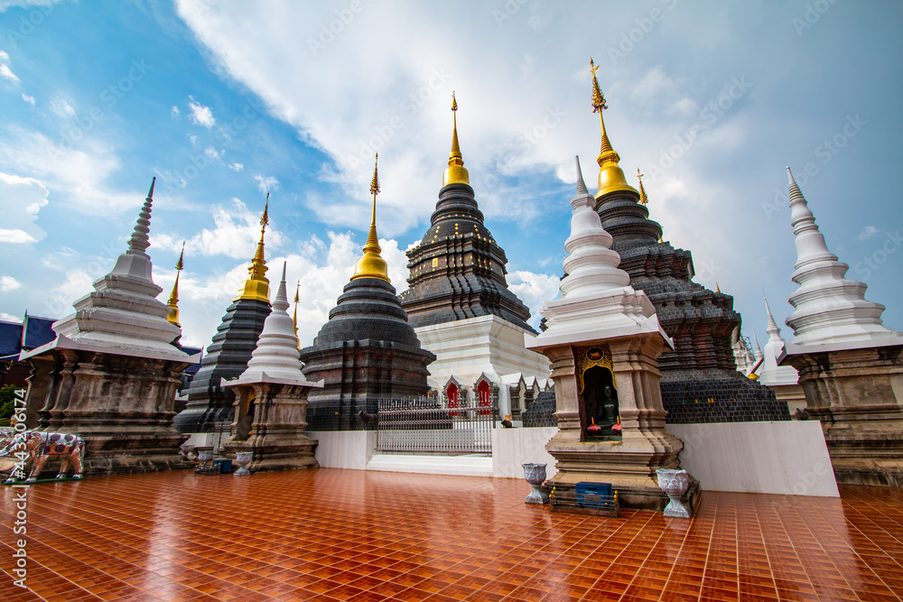 Naklejka premium Wat Ban Den, Chiang Mai Province is beautiful.