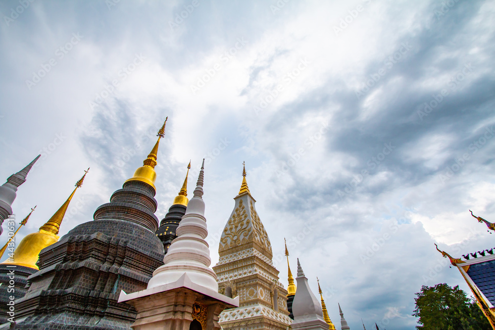 Fototapeta premium Wat Ban Den, Chiang Mai Province is beautiful.