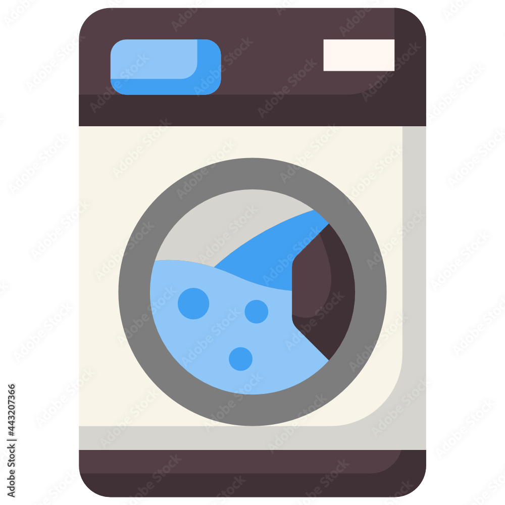 washing machine flat icon