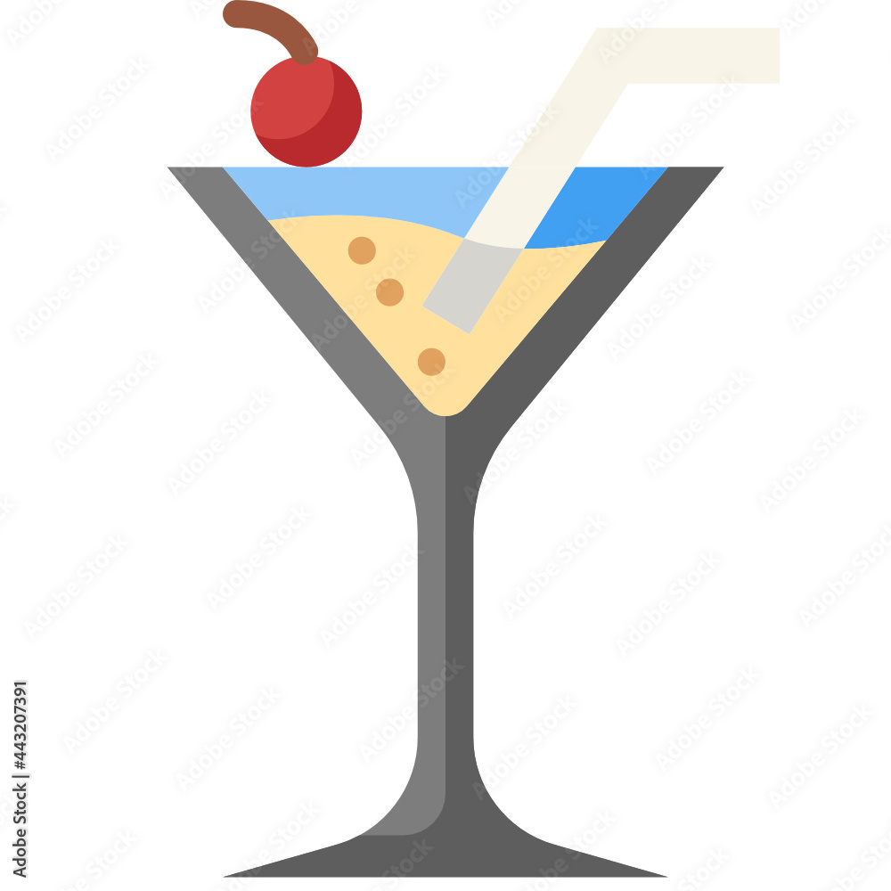 cocktail flat icon cocktail flat icon