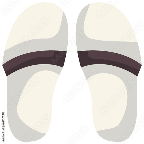 slippers flat icon