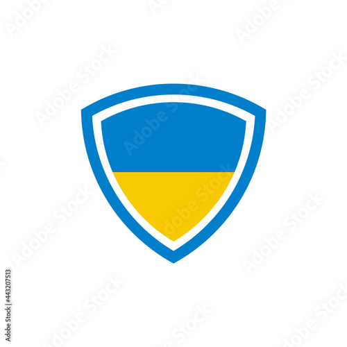 Ukraine flag icon logo design template Free Download Ukraine flag icon logo design template - GFXLoad