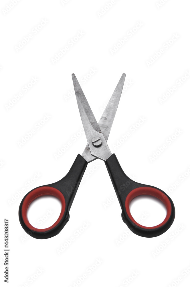 Old scissor isolated on white background Old scissor isolated on white background