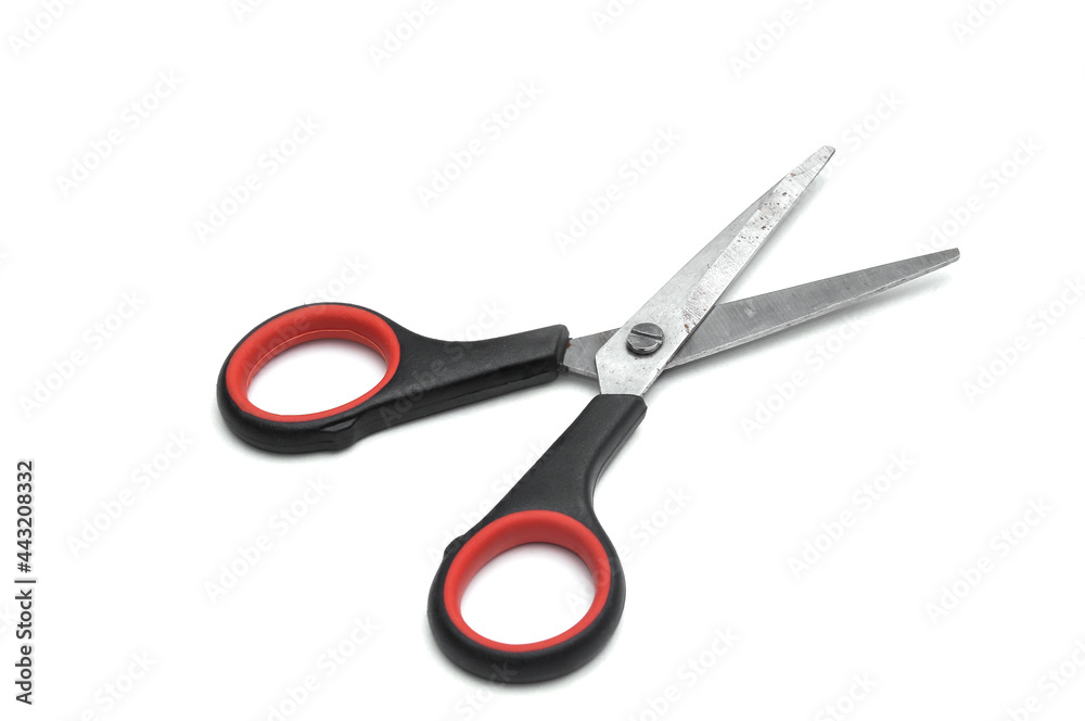 Old scissor isolated on white background Old scissor isolated on white background