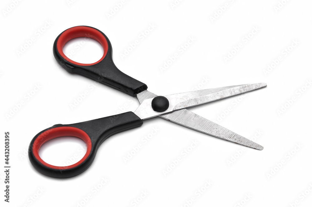 Old scissor isolated on white background Old scissor isolated on white background