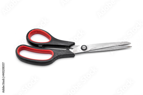 Old scissor isolated on white background
