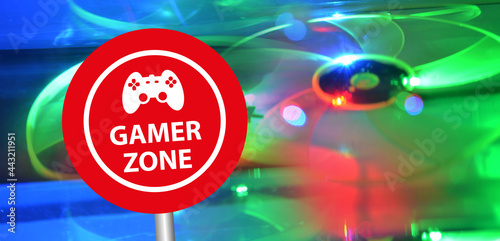 gamer zone sign 