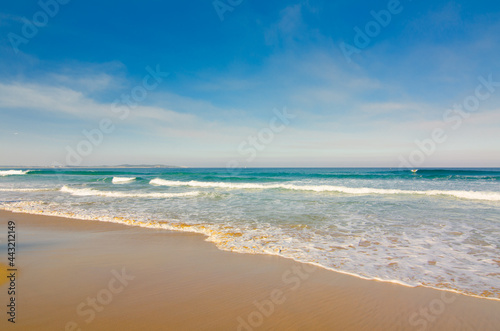 Heavenly beach with beautiful blue sky. © arliftatoz2205
