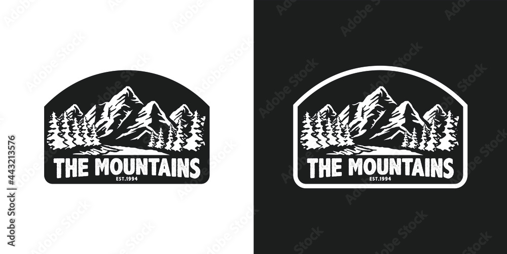 Logo badge sticker hat shirt design outdoor adventure silhouette tatto 4 Logo badge sticker hat shirt design outdoor adventure silhouette tatto 4