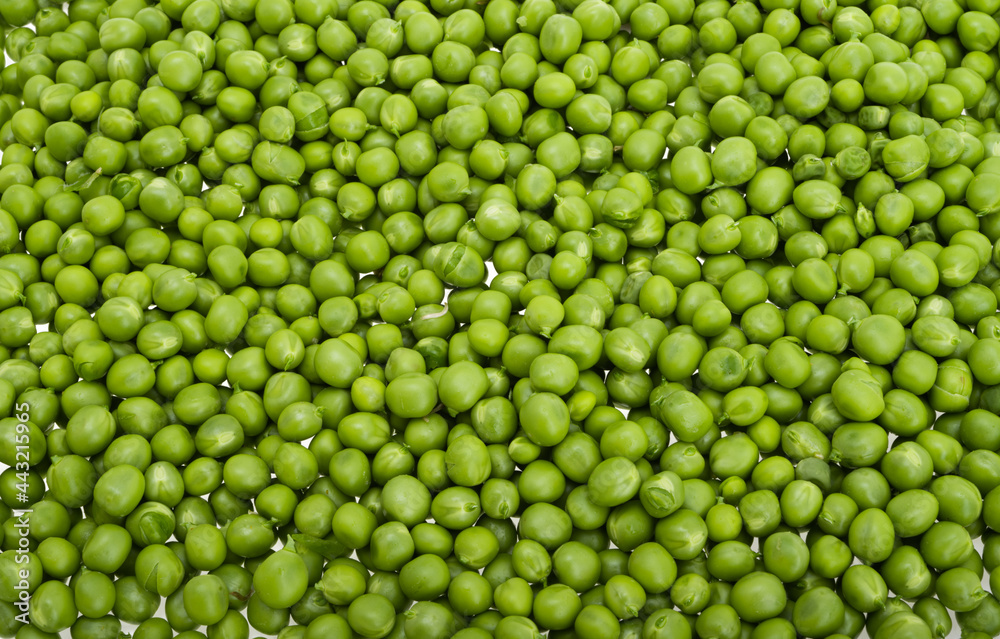 background of fresh green peas