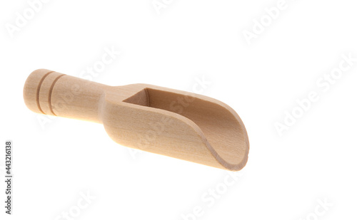 wooden spoon for spices isolated