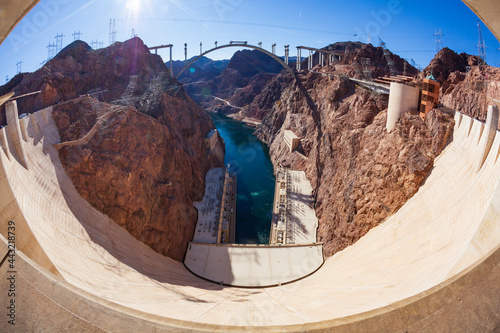 Hoover Dam along the Colorado River