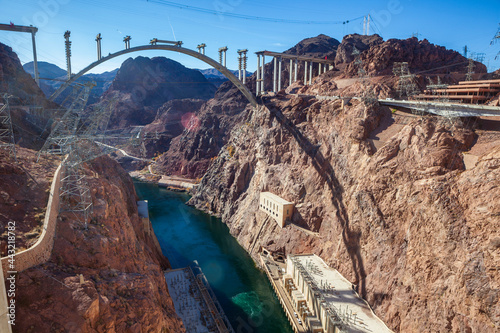 Hoover Dam along the Colorado River