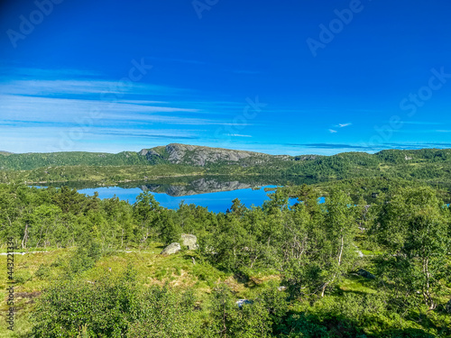 Sirdal in norway, a lake in solheimsdalen