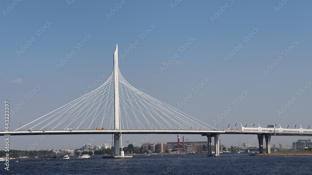 newly built bridge in Saint Petersburg