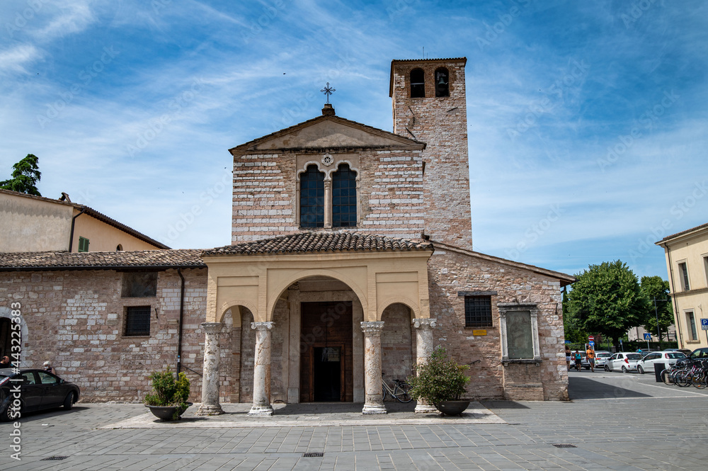 foligno church of Santa Maria infraportas in the city center