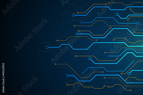 Technology circuit board background design. Communication concept.